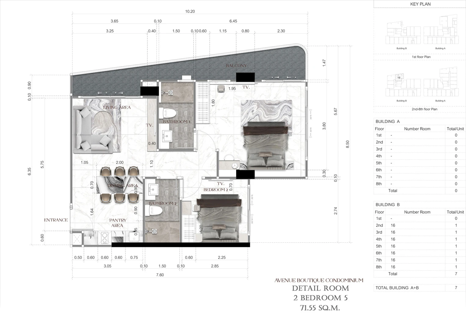 2 Bedroom 5 Large