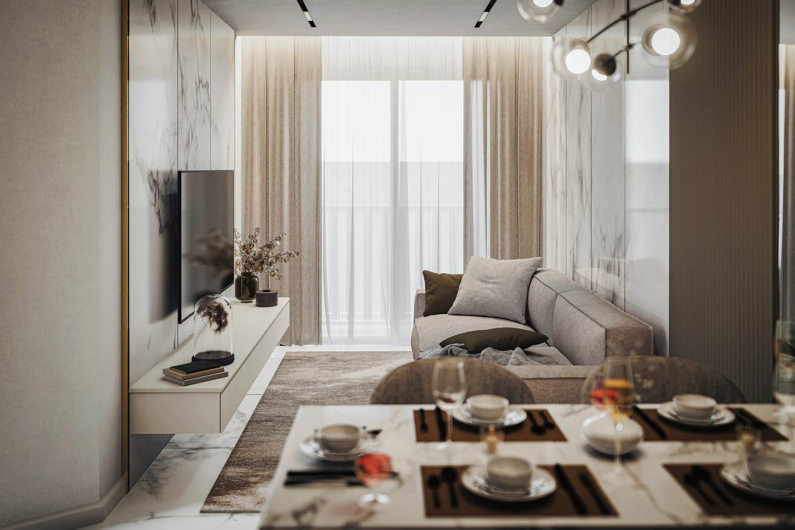 Rendering 1 Bedroom Large