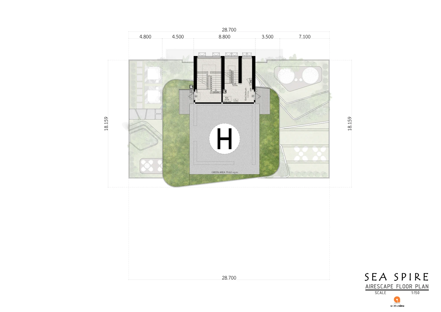 SEASPIRE JOMTIEN Floor Plan AIR ESCAPE Floor Large