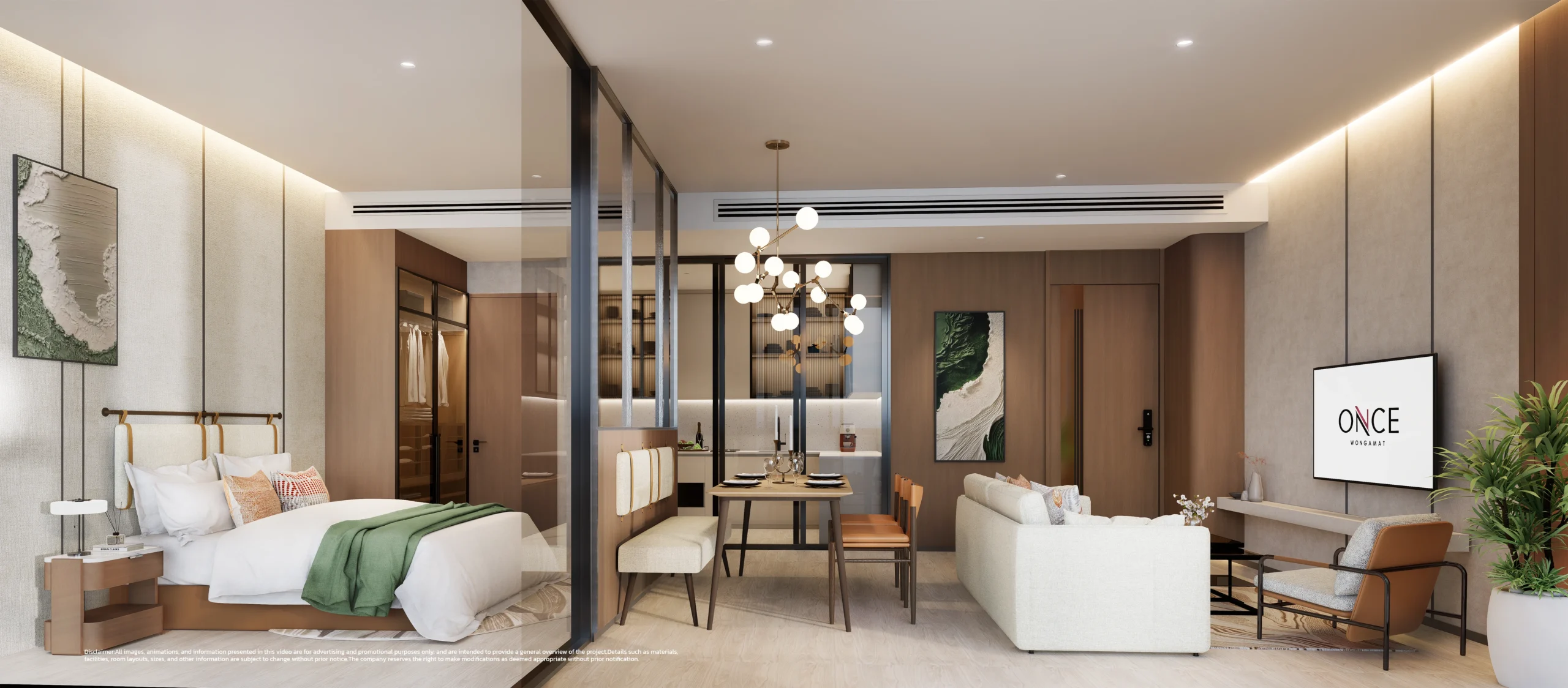 สำเนาของ 1 BEDROOM CORNER ONCE WONGAMAT
